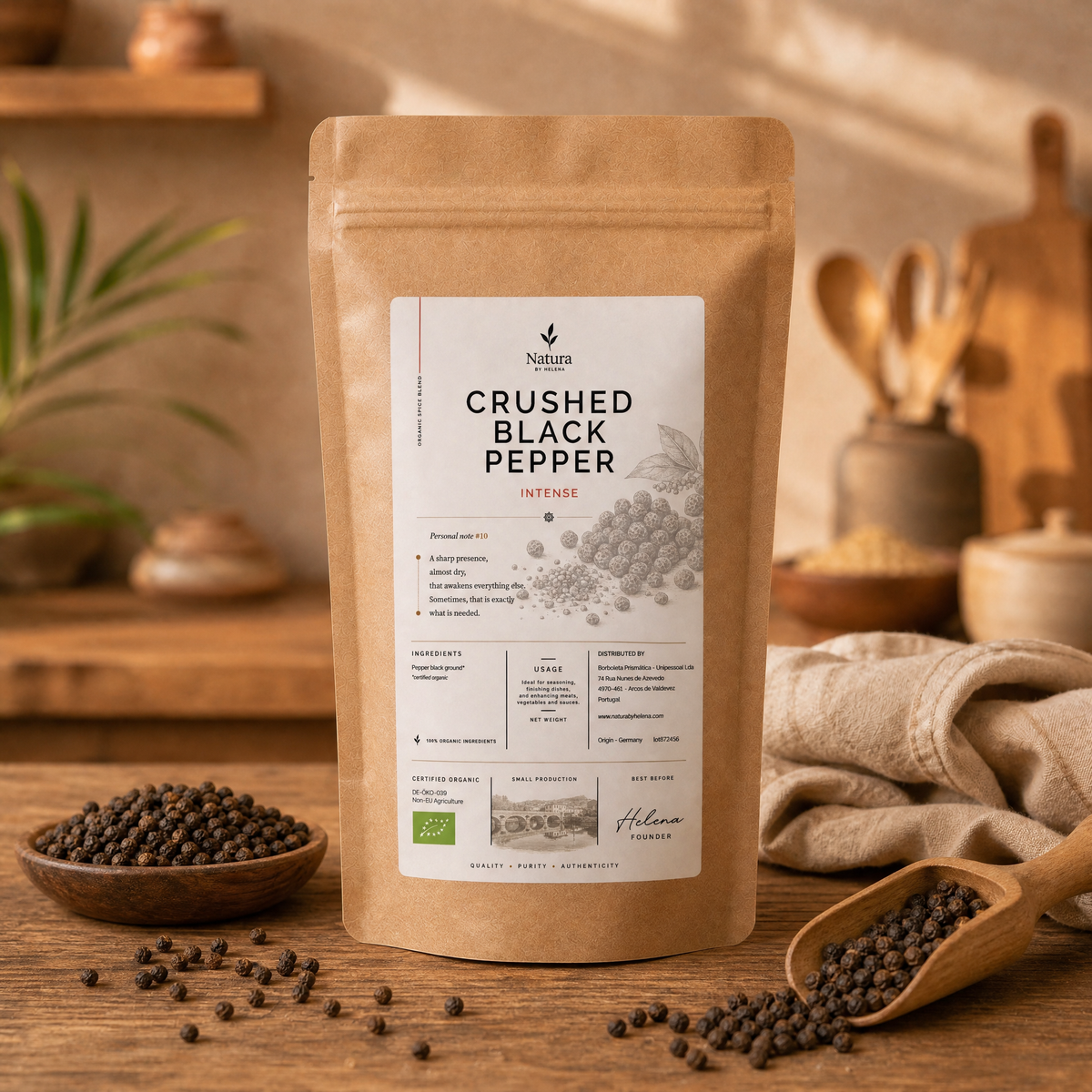 Crushed Black Pepper Organic