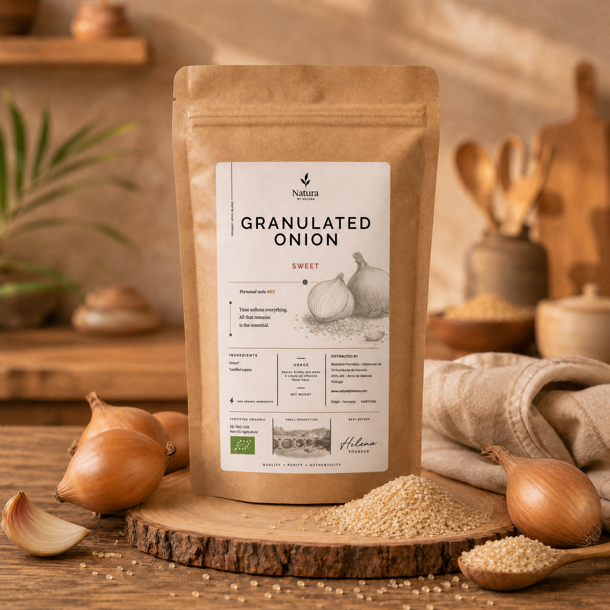 Oignon granulé bio