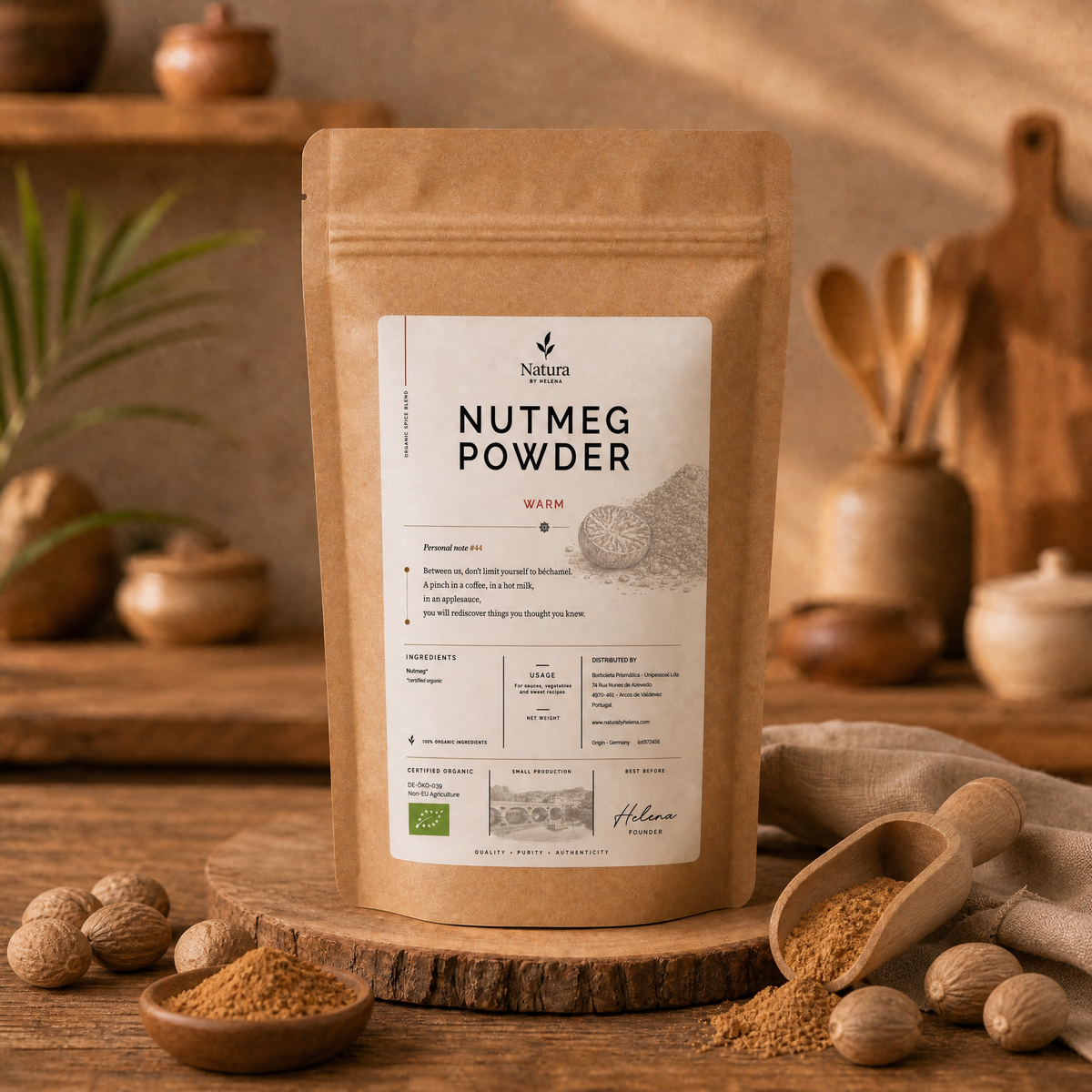 Noix de muscade en poudre bio