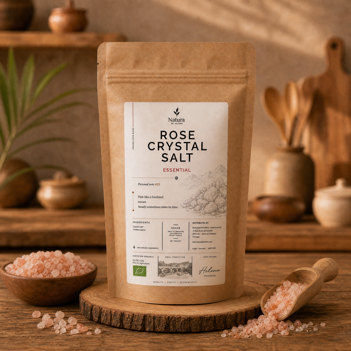 Rose Crystal Salt Organic