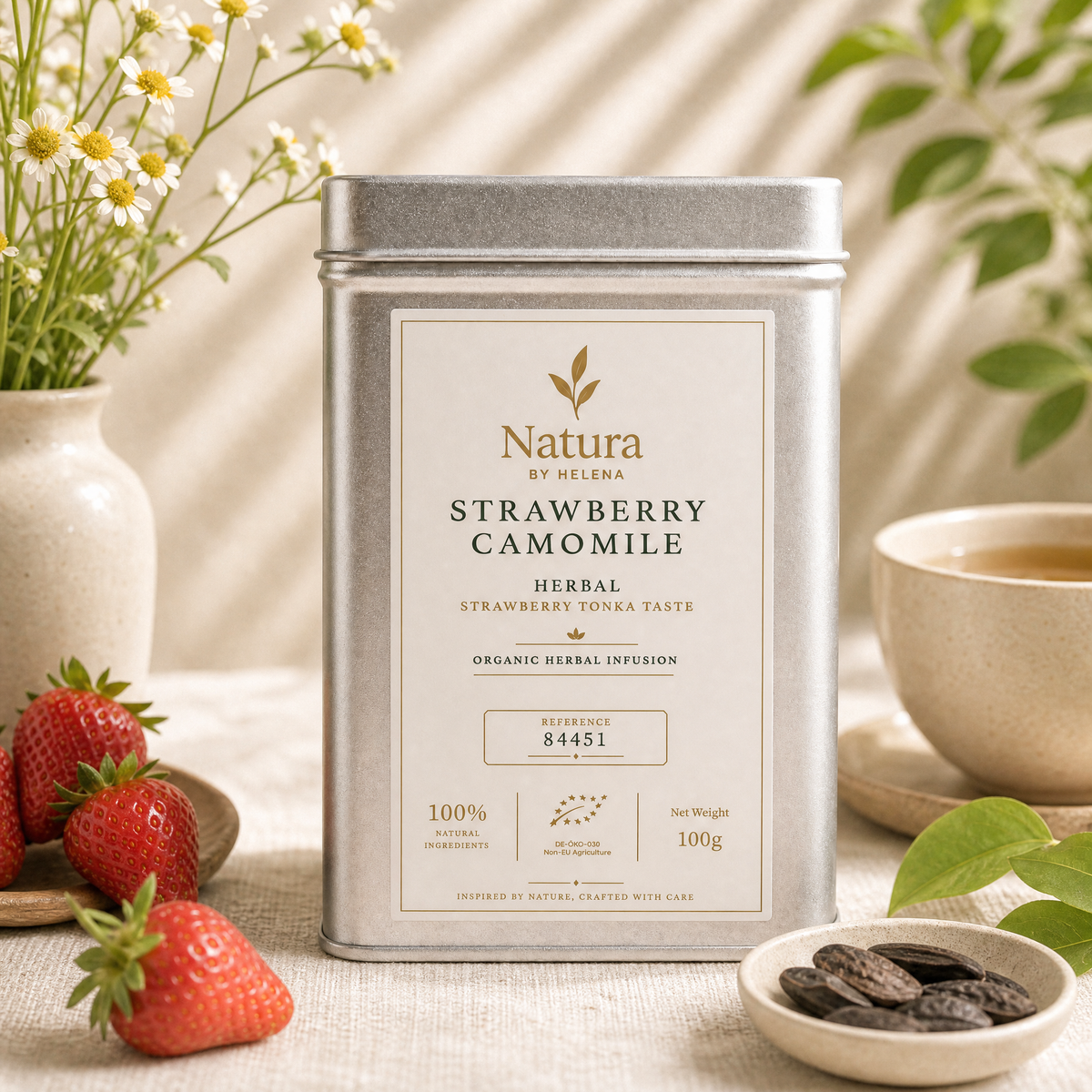 Strawberry Camomile Organic — Herbal Tea