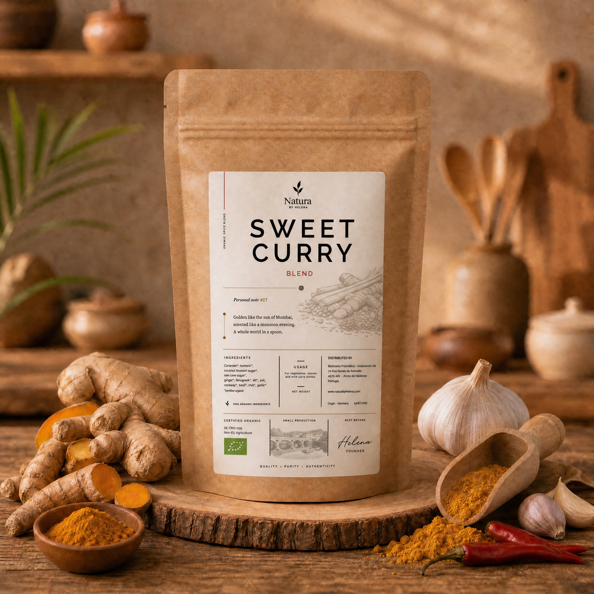 Curry doux bio